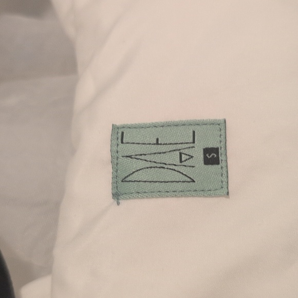 Retro Vibe DAE Green and White Wind Jacket Zipper With Hood Small - Picture 6 of 6